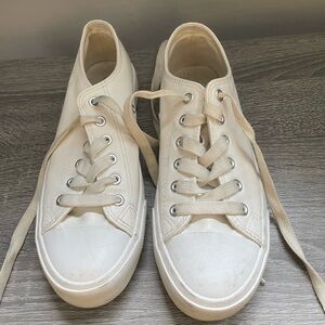 Classic White Canvas Sneakers